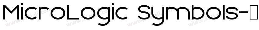 MicroLogic Symbols字体转换